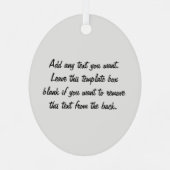 Custom Foto & Text Baby 1. Weihnachtsfeier Ornament Aus Metall (Rückseite)