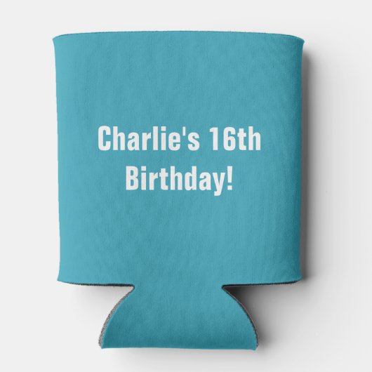 CUSTOM FOTO, TEXT & FARBE kann kühler werden Dosenkühler (Rückseite)