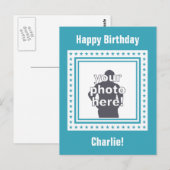 CUSTOM-FOTO, TEXT & FARBE-Postkarte / Tischkarte Postkarte (Vorne/Hinten)