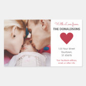 CUSTOM FOTO, TEXT & FARBkleber Rechteckiger Aufkleber (Vorderseite)