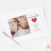 CUSTOM FOTO, TEXT & FARBkleber Rechteckiger Aufkleber (Umschlag)