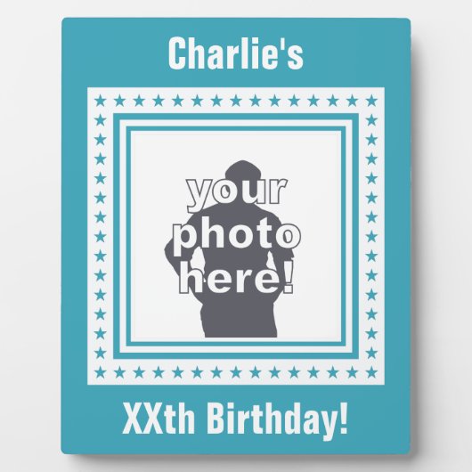 CUSTOM-FOTO, TEXT & FARBplakette Fotoplatte (Vorderseite)