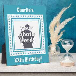 CUSTOM-FOTO, TEXT & FARBplakette Fotoplatte