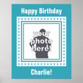 CUSTOM FOTO, TEXT & FARBPoster Poster (Vorne)