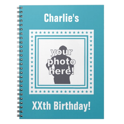 CUSTOM FOTO-, TEXT- und FARBNotebook Notizblock (Vorderseite)