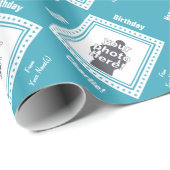 CUSTOM FOTO-, TEXT- und FARBverpackungspapier Geschenkpapier (Rolleneckpunkt)