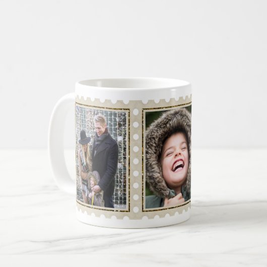 Custom Foto Trio Collage Kaffeetasse (Vorderseite Links)