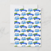 CUSTOM FOTO Truck Campingplatz Weihnachtskarte (Rückseite)