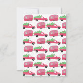 CUSTOM FOTO Truck Campingplatz Weihnachtskarte (Rückseite)