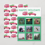 CUSTOM FOTO Truck Campingplatz Weihnachtskarte (Vorne/Hinten)