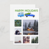 CUSTOM FOTO Truck Campingplatz Weihnachtskarte (Vorne/Hinten)