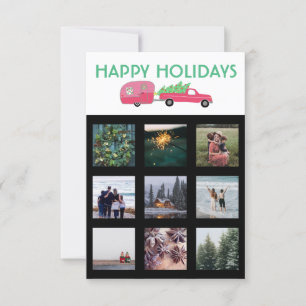 CUSTOM FOTO Truck Campingplatz Weihnachtskarte