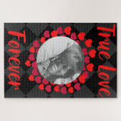 Custom Foto True Love Valentine's Jigsaw Puzzle (Horizontal)
