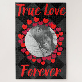 Custom Foto True Love Valentine's Jigsaw Puzzle