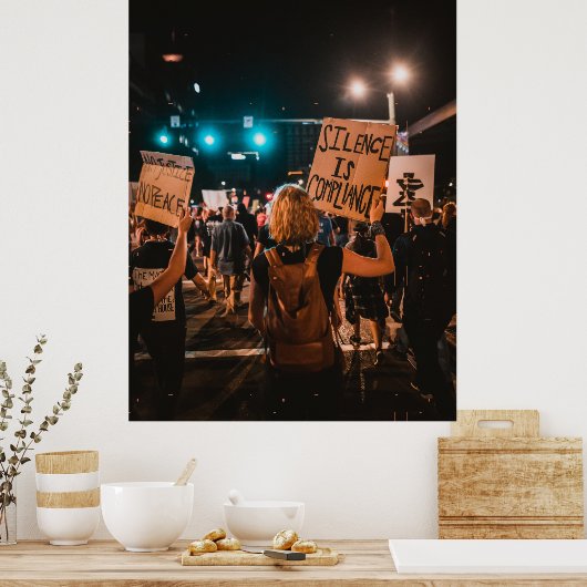 Custom Foto Typografie UNITE! Poster (Küche)