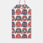 Custom Foto Ugly Christmas Sweater Geschenkanhänger (Rückseite)