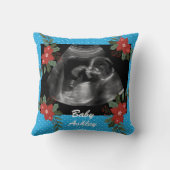 Custom Foto, Ultraschall Sonogramm Weihnachten Kissen (Rückseite)