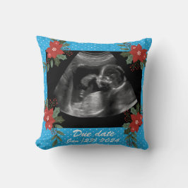 Custom Foto, Ultraschall Sonogramm Weihnachten Kissen