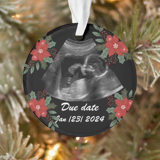 Custom Foto, Ultraschall Sonogramm Weihnachten Ornament (Baum)