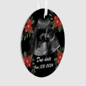 Custom Foto, Ultraschall Sonogramm Weihnachten Ornament (Vorderseite)