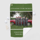 CUSTOM FOTO UND TEXT GRÜNE/EFA GOLFHANDTUCH (Insitu)