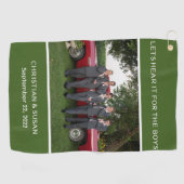 CUSTOM FOTO UND TEXT GRÜNE/EFA GOLFHANDTUCH (Horizontal)