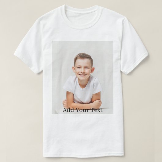 Custom. Foto und Text hinzufügen T-Shirt (Design vorne)