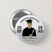 Custom Foto Uni grad Geschenk Button (Vorne & Hinten)