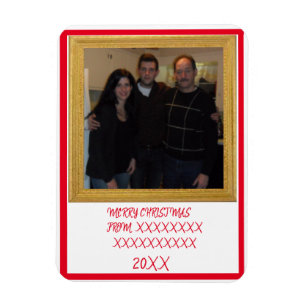 CUSTOM FOTO URLAUB GREETING CARD MAGNET