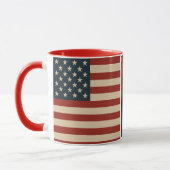 Custom Foto USA Flag Tasse - Red White & You (Links)