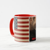 Custom Foto USA Flag Tasse - Red White & You (Vorderseite Links)