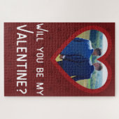 Custom Foto Valentine's Jigsaw Puzzle (Horizontal)