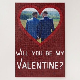 Custom Foto Valentine's Jigsaw Puzzle