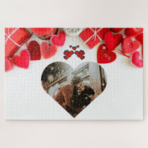 Custom Foto Valentine's Jigsaw Puzzle
