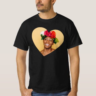 CUSTOM FOTO VALENTINTAG HERZ T-Shirt