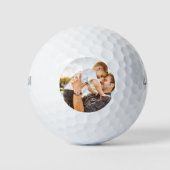 Custom Foto Vatertag Geschenk Golfball (Vorderseite)