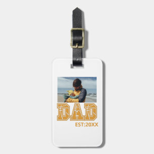 Custom Foto Vathage Tag Sport Vater Basketball Vat Gepäckanhänger