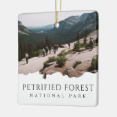 Custom Foto versteinerten Forest National Park Keramikornament (Links)