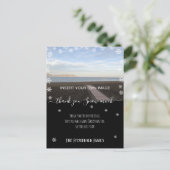 Custom Foto Vielen Dank Weihnachtsfeiertage Postkarte (Stehend Vorderseite)