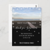 Custom Foto Vielen Dank Weihnachtsfeiertage Postkarte (Vorne/Hinten)