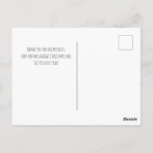 Custom Foto Vielen Dank Weihnachtsfeiertage Postkarte (Rückseite)