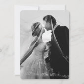 Custom Foto Vintag Englisch Herrenhochzeit Einladung (Rückseite)