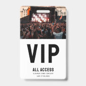 Custom Foto VIP All Access Pass Konzert Ausweis (Rückseite)