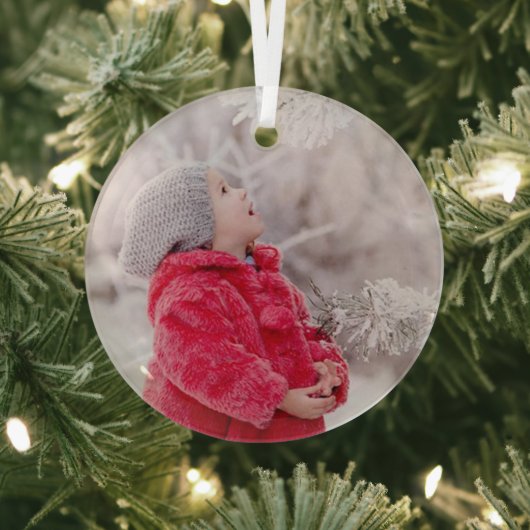 Custom Foto von Christmas Gift Wird Ornament Aus Glas (InSitu)