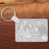 Custom foto von keychain with shark fish silhouett schlüsselanhänger (Rückseite)