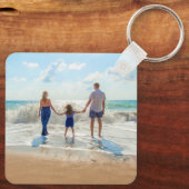 Custom Foto von Keychain Your Family Design - Summ Schlüsselanhänger (Rückseite)