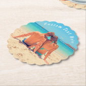 Custom Foto von Text Paper Coaste Your Love Fotos Untersetzer (angewinkelt)