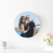 CUSTOM FOTO WALL CLOCK WEDD GIFT GROßE WANDUHR (Zuhause)