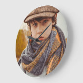 CUSTOM-FOTO-WANDEL GROßE WANDUHR (Winkel)