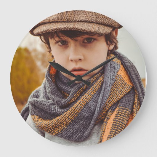 CUSTOM-FOTO-WANDEL GROßE WANDUHR (Vorderseite)